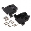 DA15-HD-PB-SS - D-SUB HOOD 15 WAY BLACK SHORT SC
