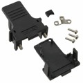 165X14559X - CONN BACKSHELL 9POS 45DEG BLACK