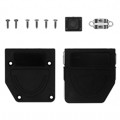 955-015-010R011 - CONN BACKSHELL 15P 45/180DEG BLK