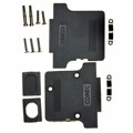 165X11889XE - CONN BACKSHELL 25P 90/180DEG GRY