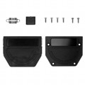 955-025-010R011 - CONN BACKSHELL 25P 45/180DEG BLK