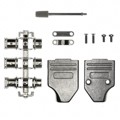 953-009-030R121 - CONN BACKSHELL 9P 35DEG SHLD SLV