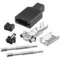 960-009-010R011 - CONN BACKSHELL 9POS 180DEG SHLD