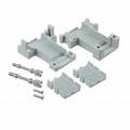 165X17889X - CONN BACKSHELL 2POS 180DEG GRAY