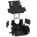 975-015-010-011 - CONN BACKSHELL 15P 45/180DEG BLK