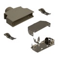 176793-7 - CONN BACKSHELL 50POS 180DEG SHLD