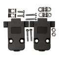 10039449-00001LF - CONN BACKSHELL 9POS 180DEG GRAY