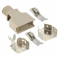 176793-1 - CONN BACKSHELL 14POS 180DEG SHLD