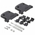 737349-2 - CONN BACKSHELL 25POS 180DEG BLK