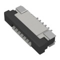 FFC3B07-06-T - 06W, 1.0MM FFC CONN, R/A,BOT CON
