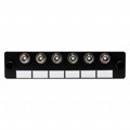 FAP6MMST - CONN COUPLER RCPT ST-ST 6-PLEX