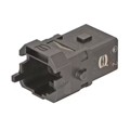 09100033201 - 1A 3+PE MALE CRIMP INSERT SLATCH