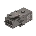 09100033301 - 1A 3+PE FEM CRIMP INSERT SLATCH