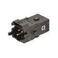 09100022601 - 1A 2+PE MALE SCREW INSERT SLATCH