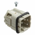 09200042611 - INSERT MALE 4POS+1GND SCREW