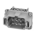 C146 10A006 400 1 - INSERT MALE 6POS+1GND SCREW
