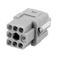 C146 10B007 500 12 - INSERT FEMALE 7POS+1GND CRIMP