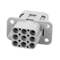 C146 10B008 500 12 - INSERT FEMALE 8POS+1GND CRIMP