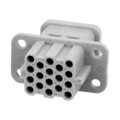 C146 10B017 500 12 - INSERT FEMALE 17POS+1GND CRIMP