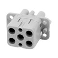 C146 10B006 500 12 - INSERT FEMALE 4+2POS+1GND CRIMP