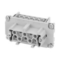 C146 10B010 400 1 - INSERT FEMALE 10POS+1GND SCREW