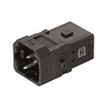 09100022600 - 1A 2+PE MALE SCREW INSERT WITH S