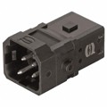 09100032600 - 1A 3+PE MALE SCREW INSERT WITH S