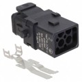 09100033100 - 1A 3+PE FEMALE SHIELDED CRIMP IN