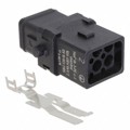 09100033105 - 1A 3+PE FEMALE SHIELDED CRIMP IN