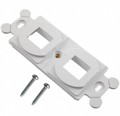 NK2106MFIW - MOD FRAME SNGL GANG 2PORT WHITE