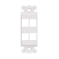 NK4RMFEI - FACEPLATE 4PORT IVORY