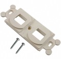 NK2106MFWH - MOD FRAME SNGL GANG 2PORT WHITE