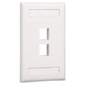 NK2FEIY - FACEPLATE SNGL GANG 2PORT IVORY