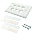 NK6FWHY - FACEPLATE SNGL GANG 6PORT WHITE