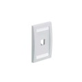 CFPE1EIY - FACEPLATE, 1 PORT, SINGLE GANG,