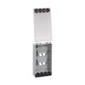 CFPWR4CIG - FACEPLATE SNGL GANG 4PORT GRAY