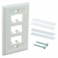 CFPL6IWY - FACEPLATE SNGL GANG 6PORT WHITE