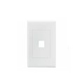 FPDS1-W - SCREWLESS DECORA 1 PORT FACEPLAT