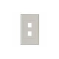 FPDS2-FW - SCREWLESS DECORA 2 PORT FACEPLAT