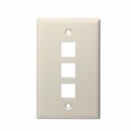 20-3003-LA - KEYSTONE PLATE 3 PORT, LITE ALMO