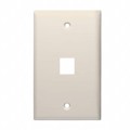 20-3001-LA - KEYSTONE PLATE 1 PORT, LITE ALMO