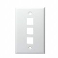20-3003-WH - KEYSTONE PLATE 3 PORT, WHITE, UL