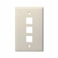 20-3013-LA - KEYSTONE MIDI PLATE 3 PORT, LITE