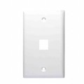 20-3011-WH - KEYSTONE MIDI PLATE 1 PORT, WHIT