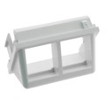 NKHS2IW-X - MOD INSERT 1/2SIZE 2PORT WHITE