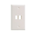 NK2FNIG - FACEPLATE SNGL GANG 2PORT GRAY