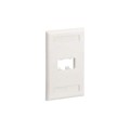 CFPL2IGY - FACEPLATE, 2 PORT, SINGLE GANG,