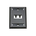 CFPL2BLY - FACEPLATE, 2 PORT, SINGLE GANG,