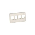 NK4MFEI - FACEPLATE 4PORT IVORY