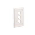 CFPL3EIY - FACEPLATE, 3 PORT, SINGLE GANG,
